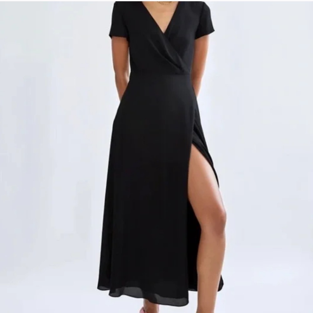 Lightly worn maxi wrap dress